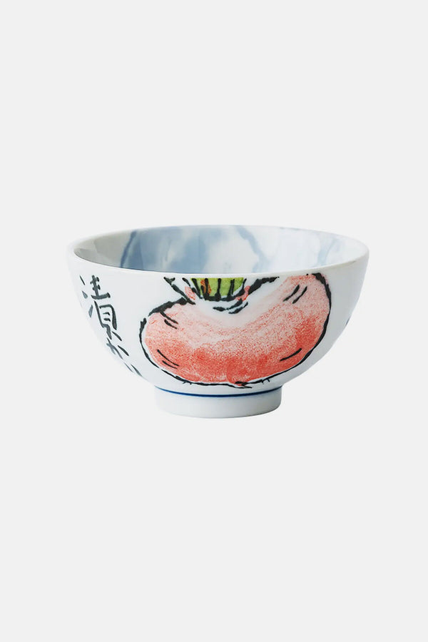 Rice bowl with vegetable design Type B