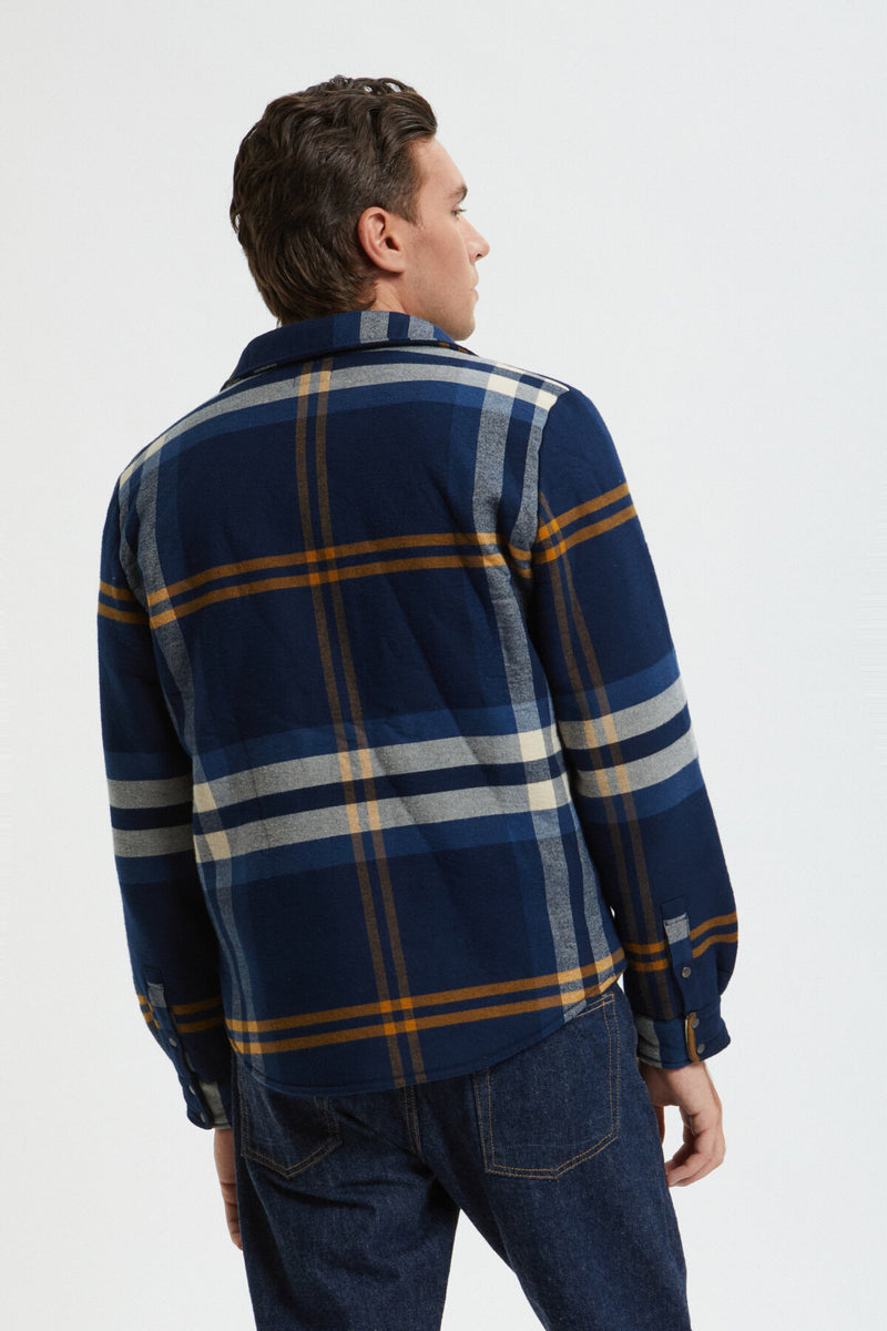 Overshirt Madras in Sherpa