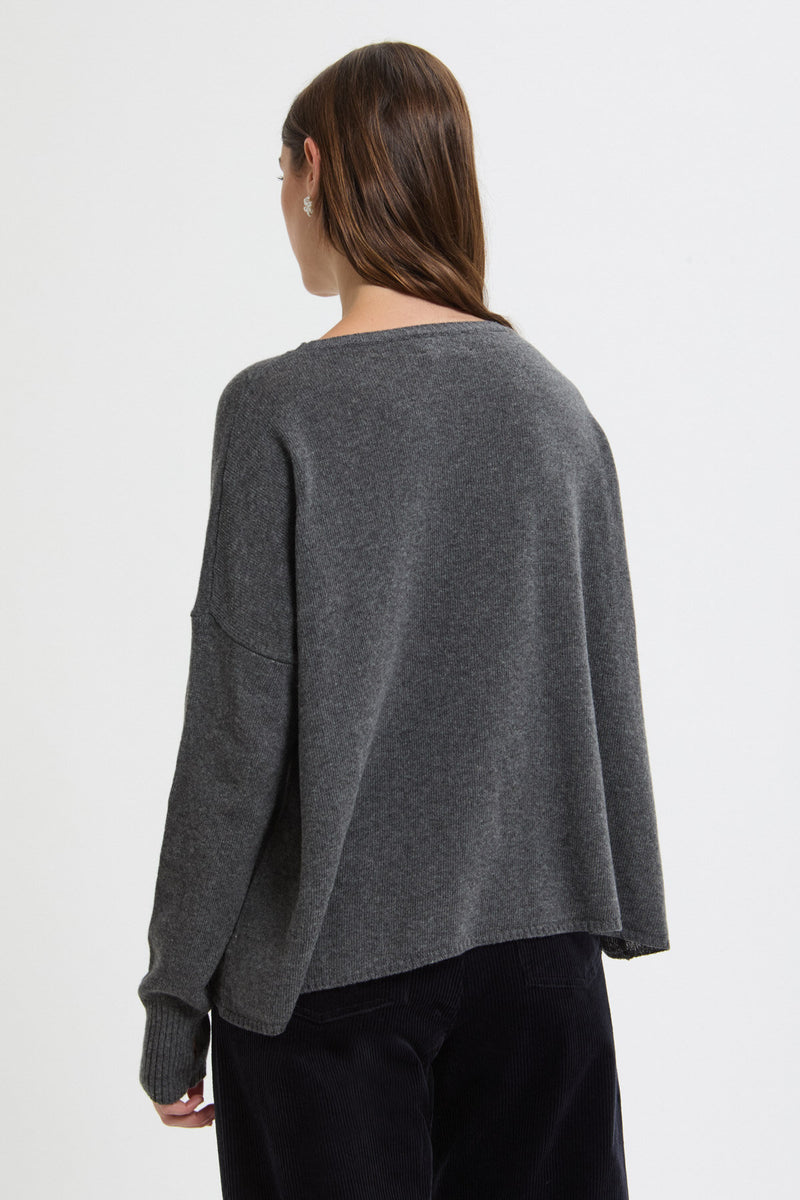 Virgin wool and cashmere sweater