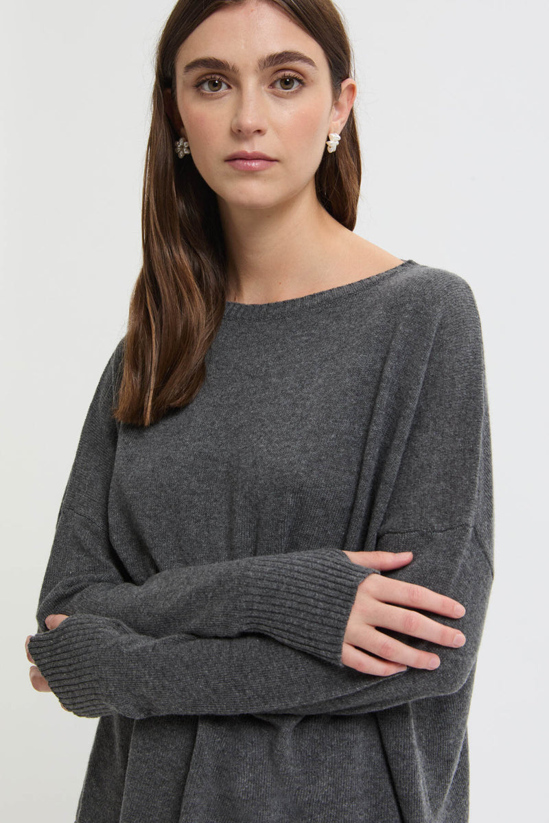 Virgin wool and cashmere sweater
