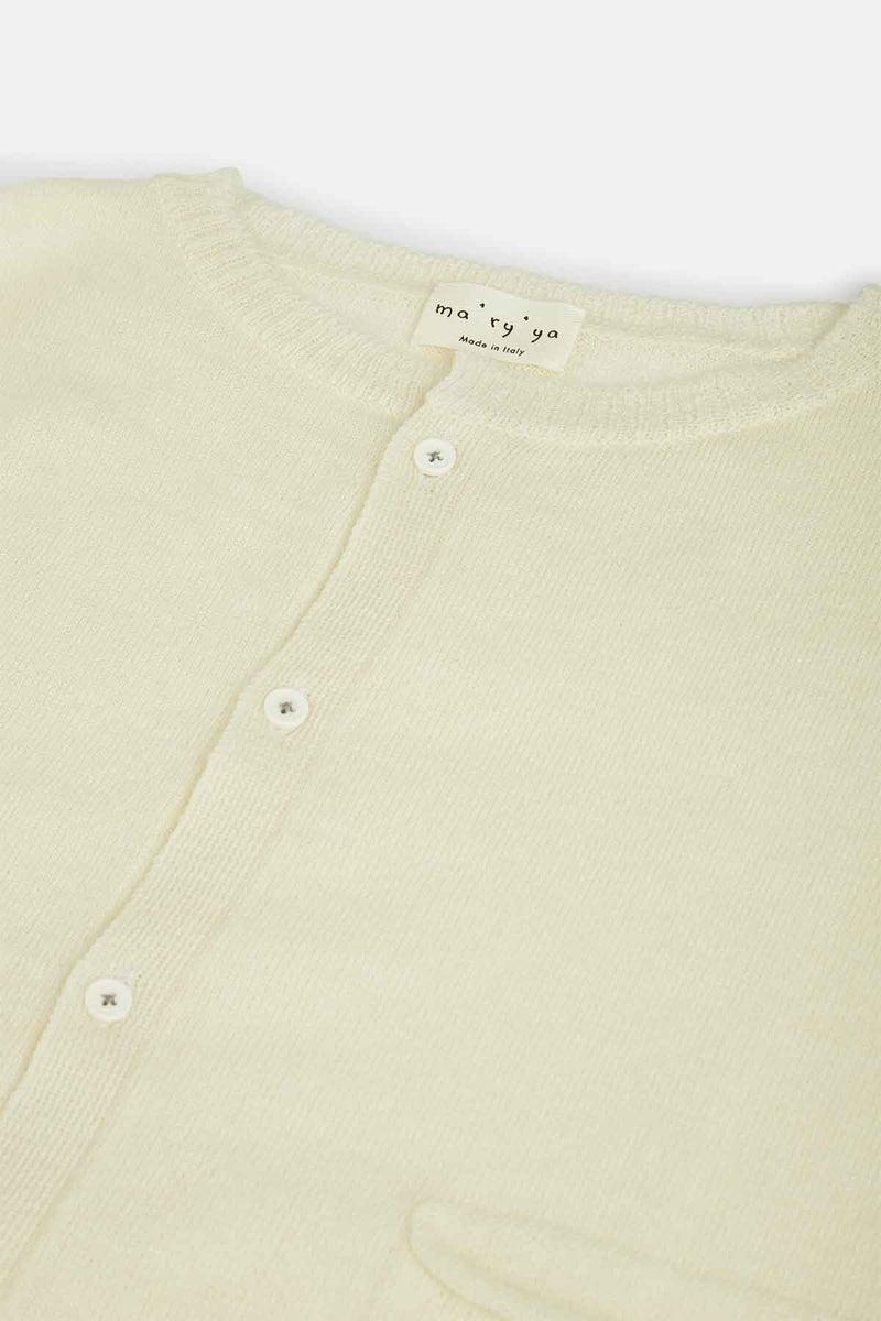 Cardigan Jaw leggero a girocollo