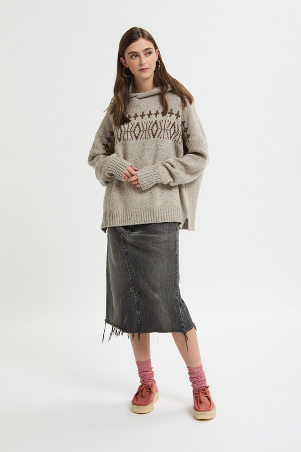 Maglione con cappuccio