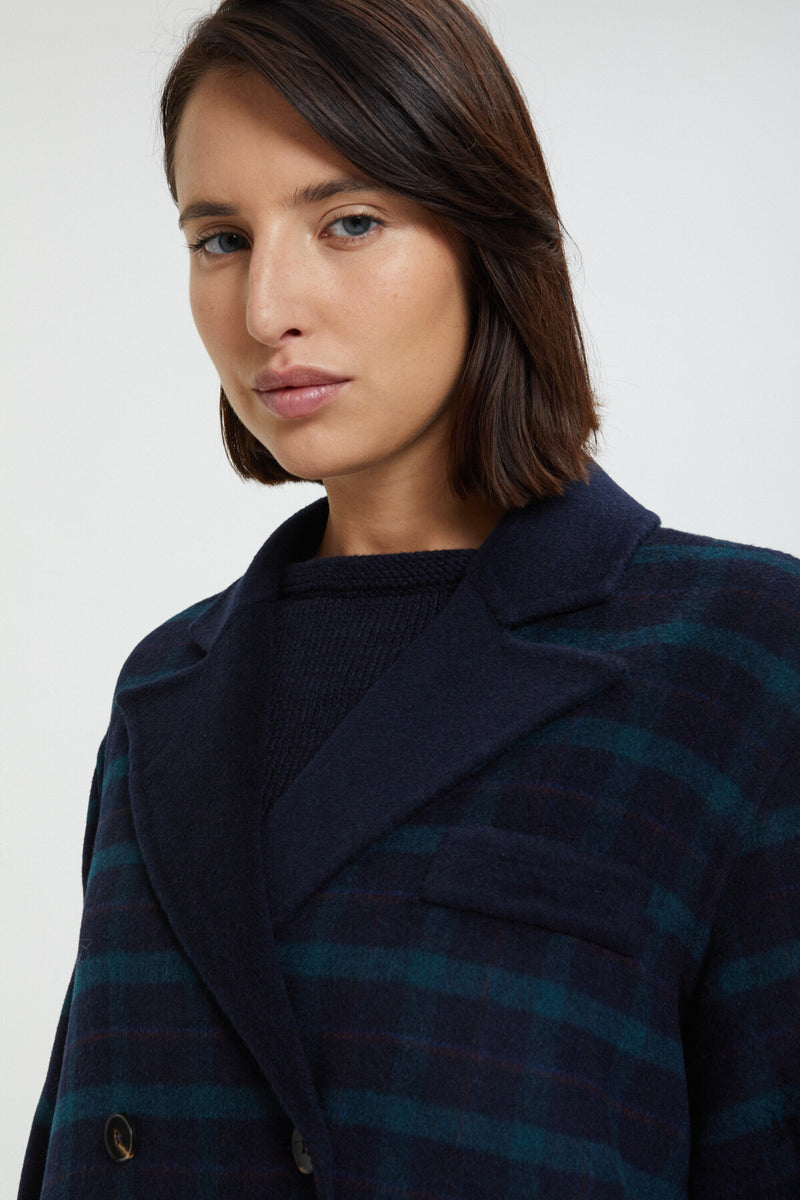 Cappotto in Tartan Manine