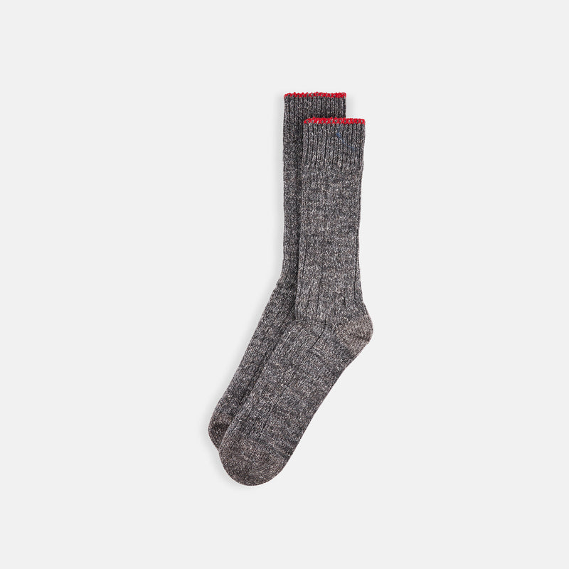 Ribbed Cotton-Blend Socks
