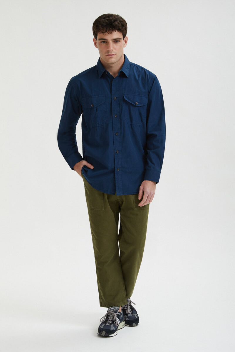 WASHED FEATHER CLOTH SHIRT