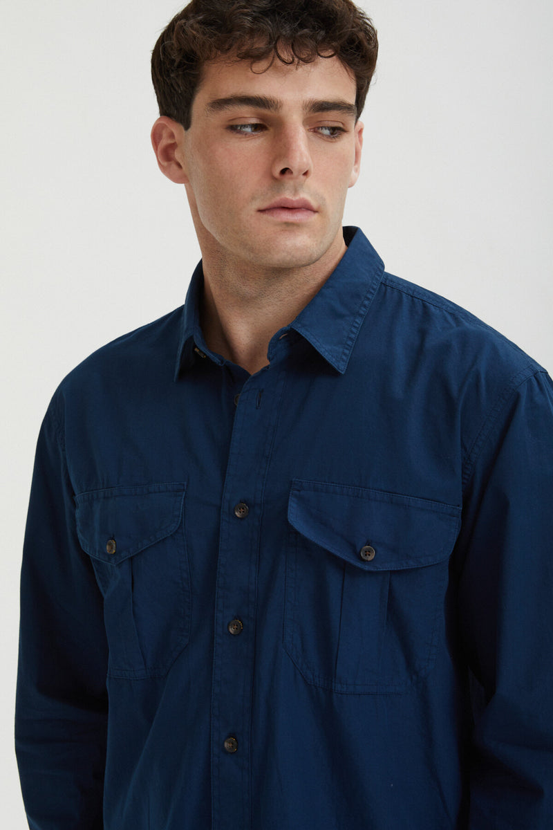 WASHED FEATHER CLOTH SHIRT