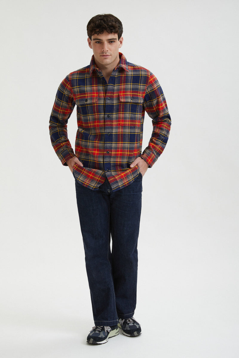 VINTAGE FLANNEL WORK SHIRT