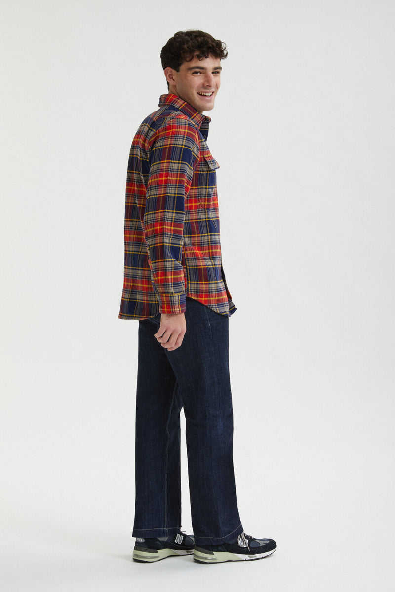 VINTAGE FLANNEL WORK SHIRT