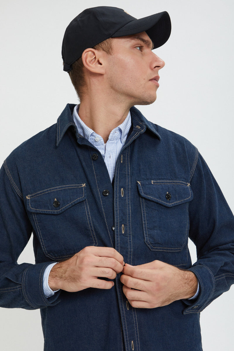 LINED DENIM WORK SHIRT