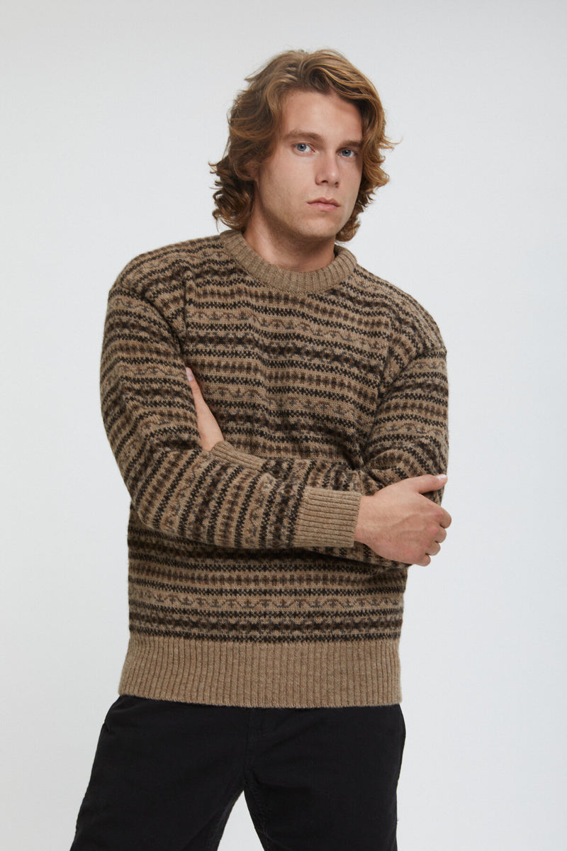 FAIRISLE CREWNECK SWEATER