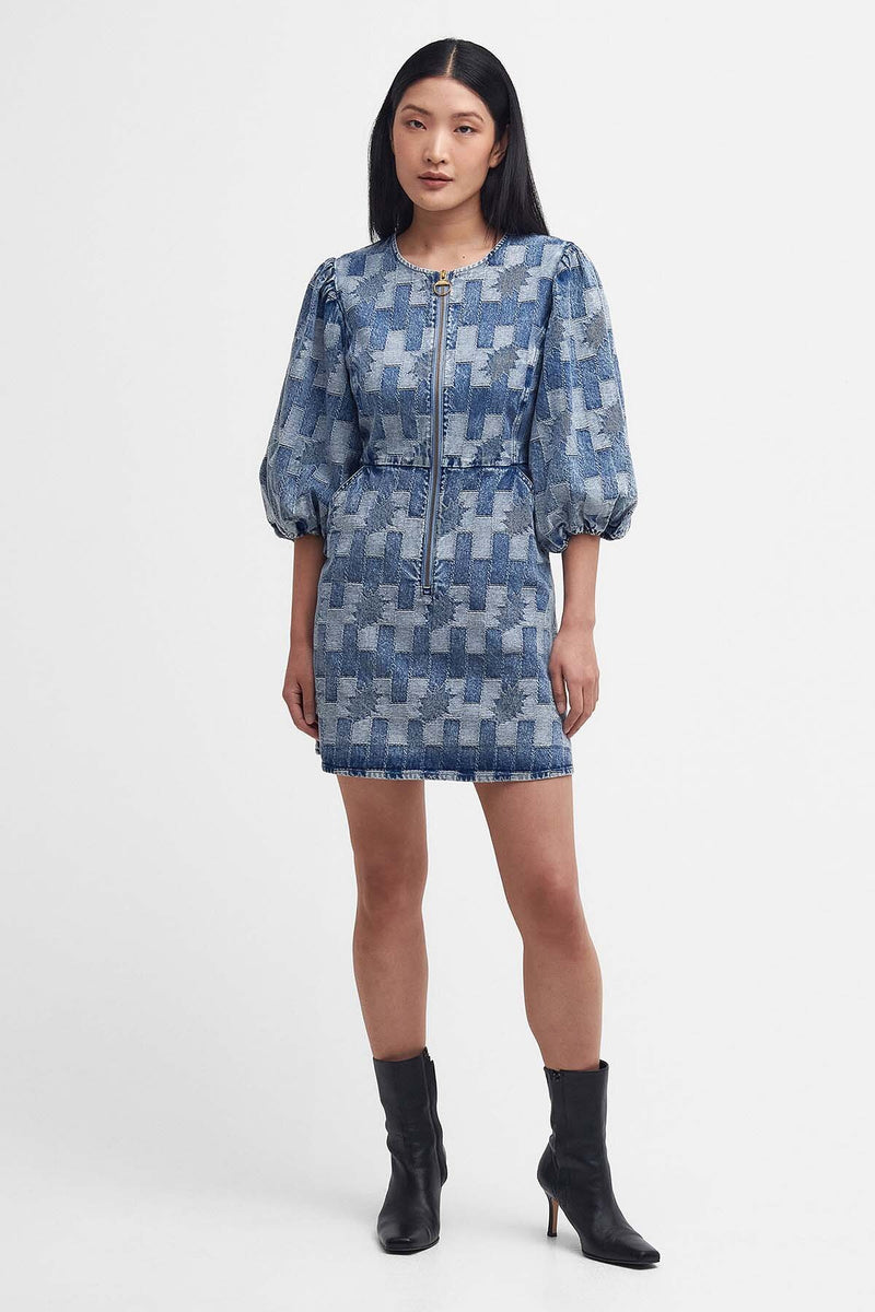 Abito Midi In Denim Bowhill Patchwork