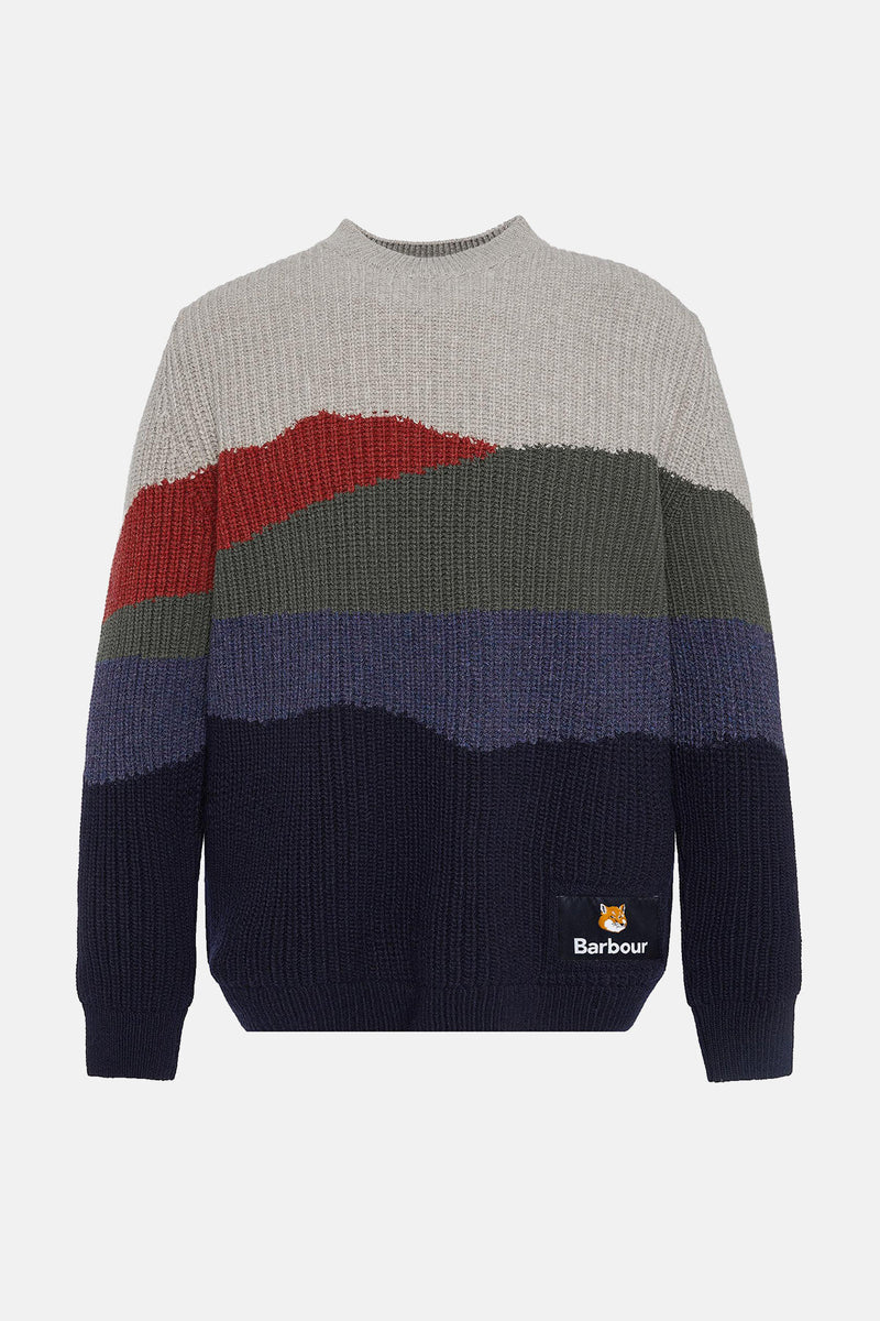 Maglione Landscape Barbour x Maison Kitsuné