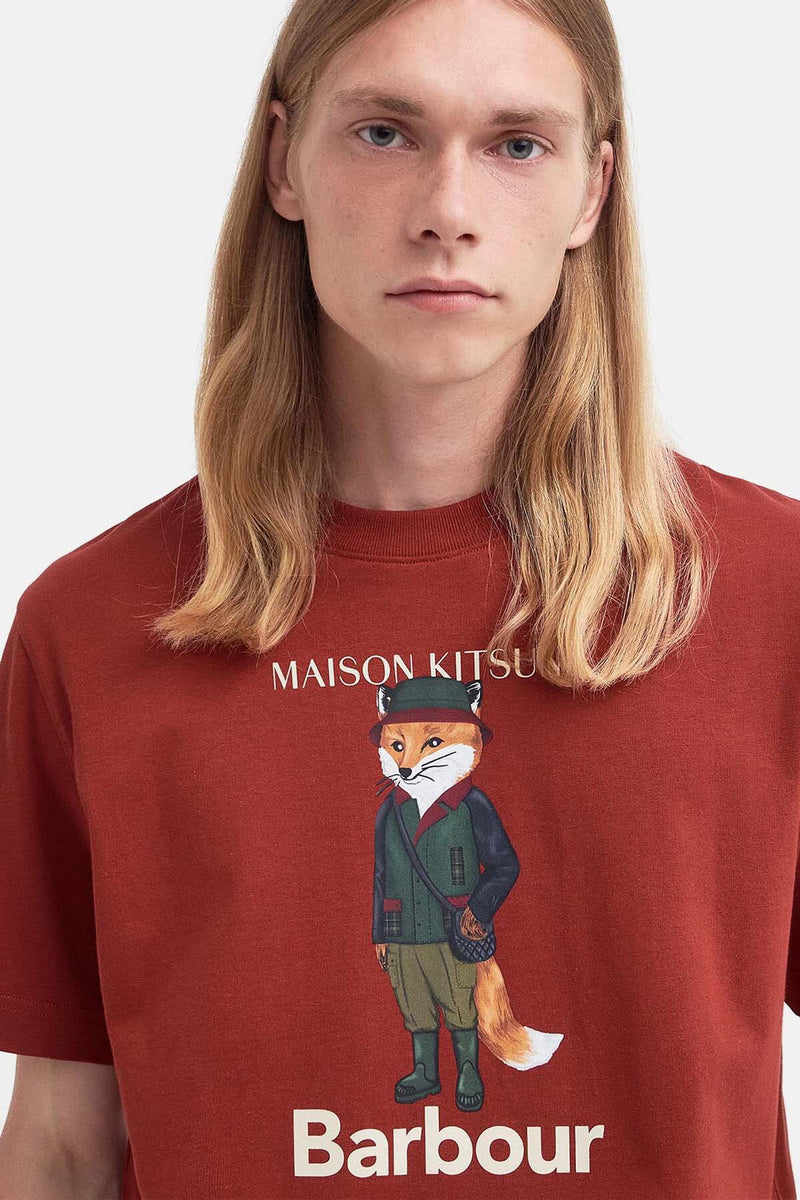 T-shirt Fox Beaufort Barbour x Maison Kitsuné