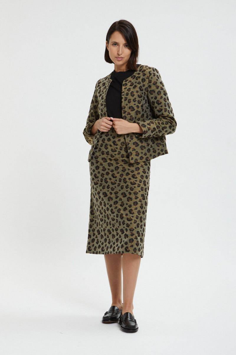 C.C. Leopard animal print Jacket