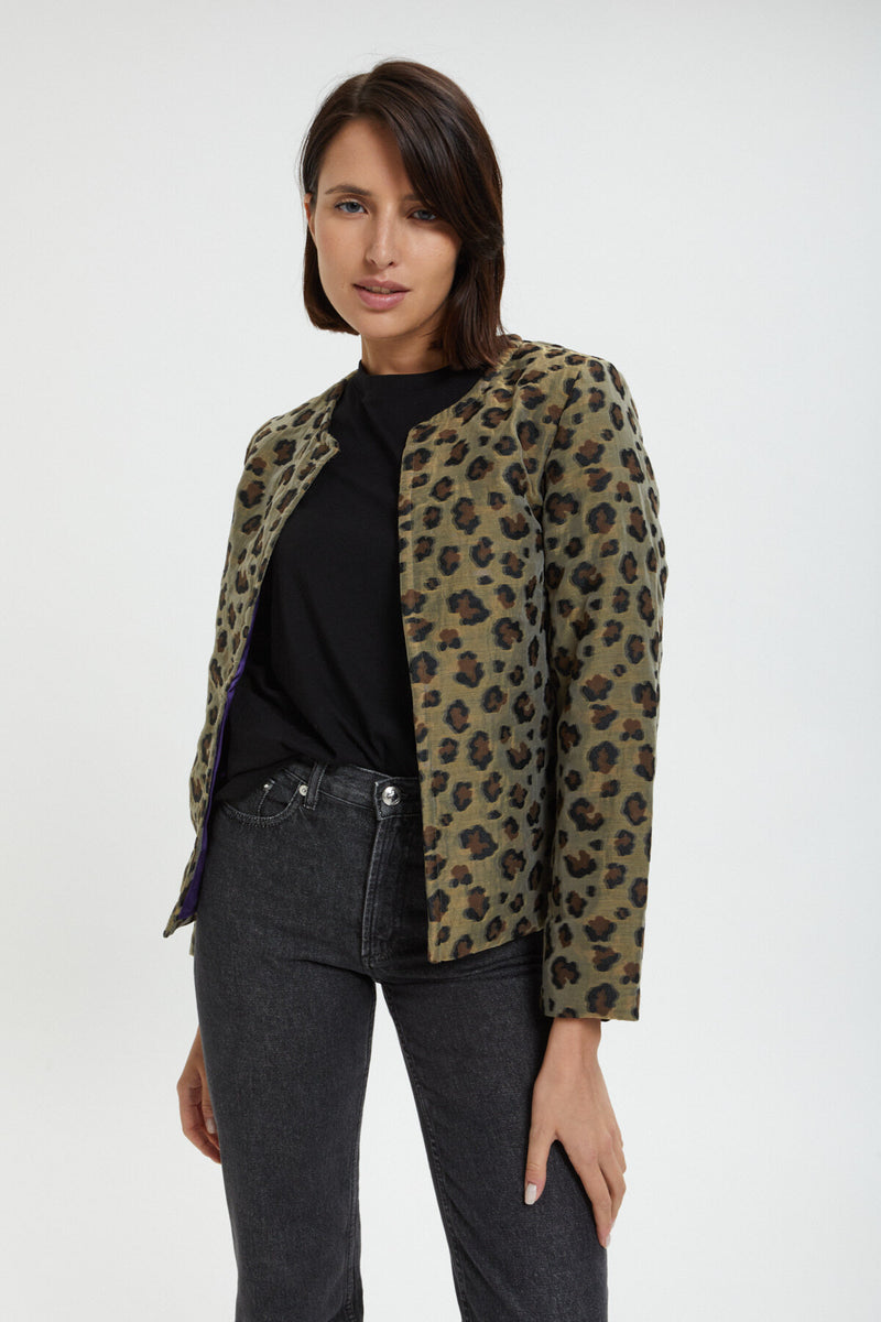 Giacca animalier C.C. Leopard