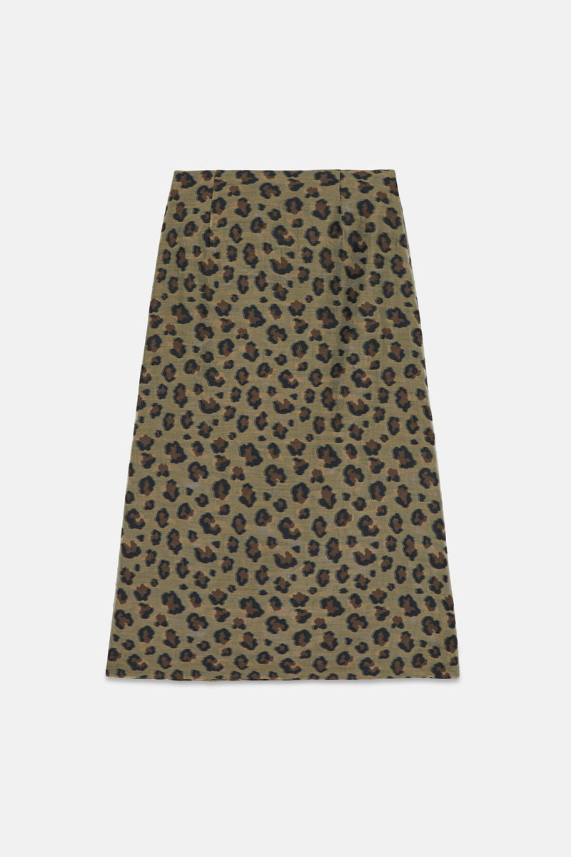 Gonna lunga animalier C.C. Leopard