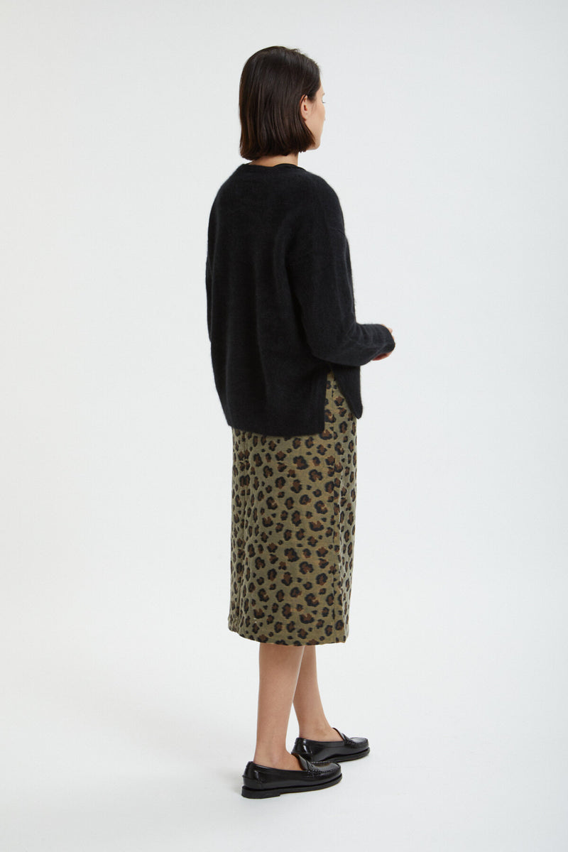 C.C. Leopard animal print Maxi Skirt