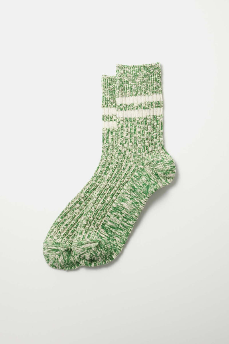 Green Ribbed Socks