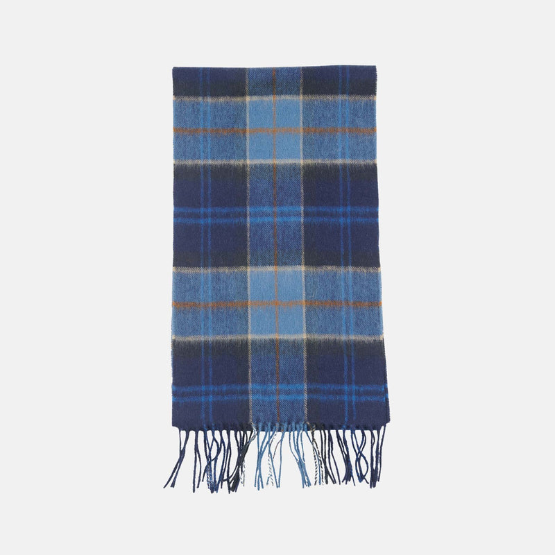Sciarpa tartan in lana merino e cashmere